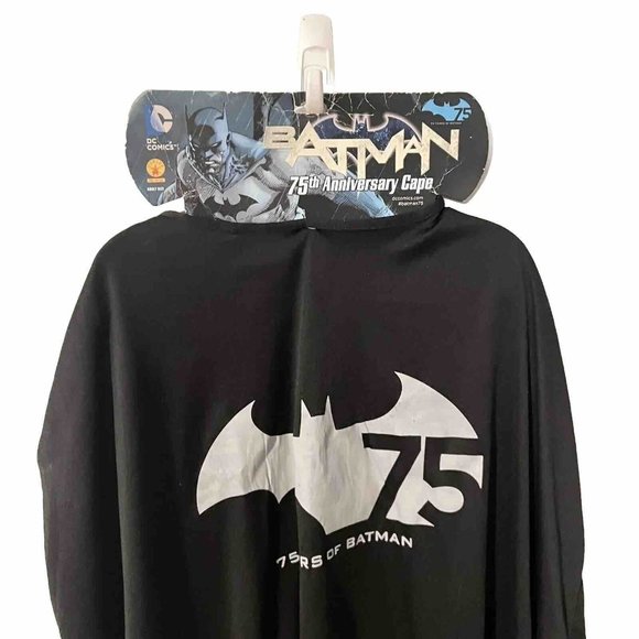 Rubies‎ Costume Batman 75th Anniversary Cape Mantello Adult Size DC Comics New - Picture 1 of 5